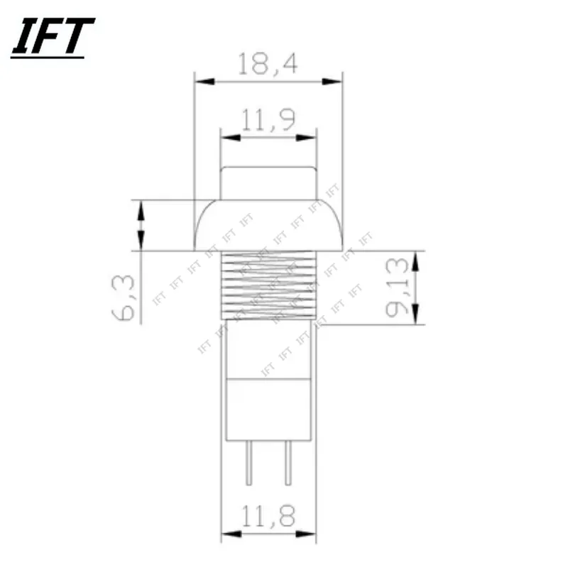6PCS PBS-11A PBS-11B 12mm self-locking / Self-reset Plastic Push Button Switch Latching Momentary Switchs 3A 250V AC 2PIN 6Color — view 6