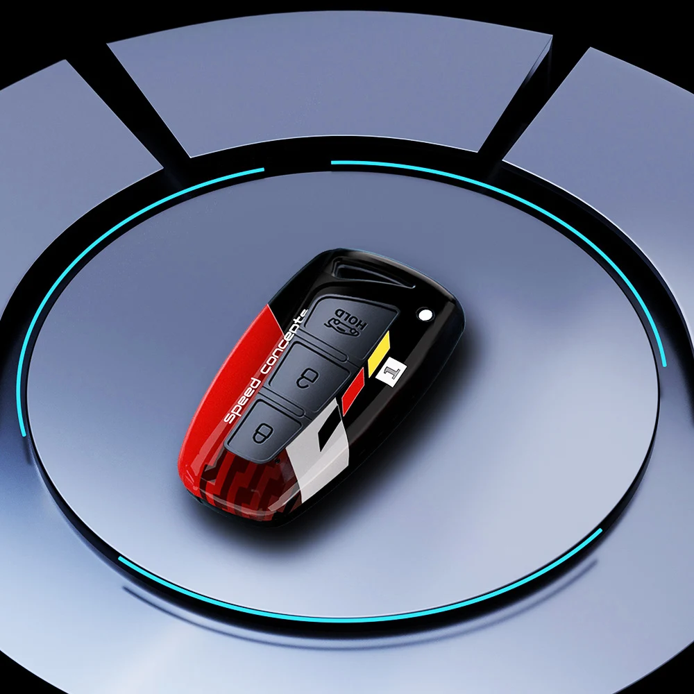 Premium ABS Carbon Car Key Case Cover