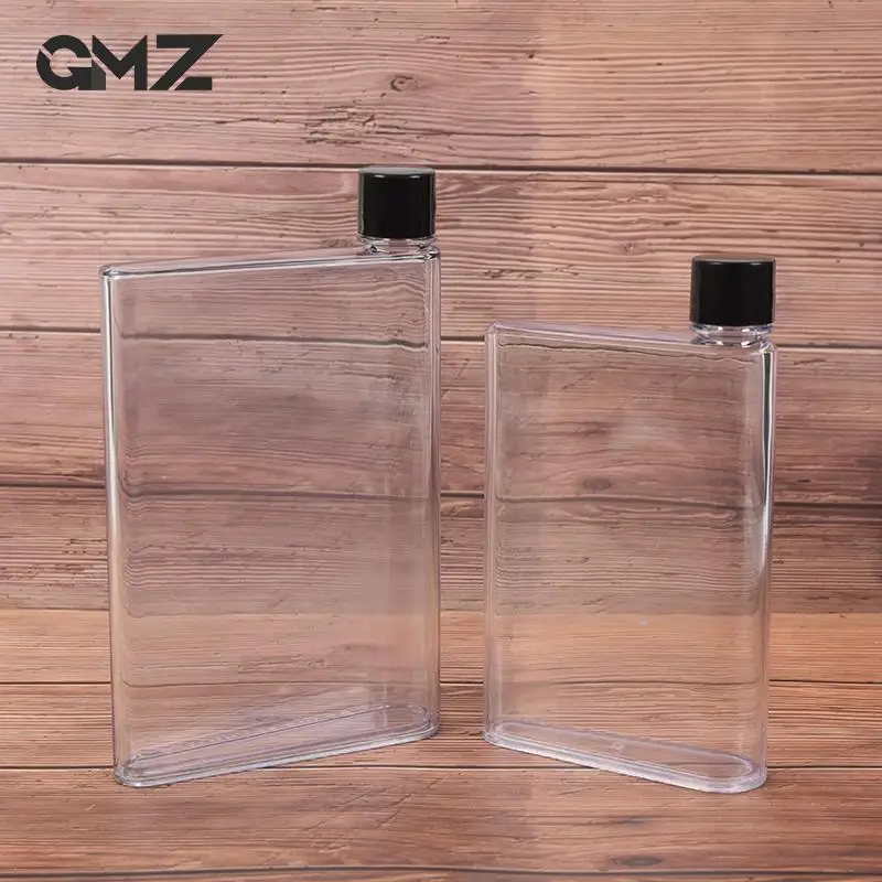 Portable Paper Pad Water Bottle 338/350ml/420ml Paper Cup Bottle Flat Water Clear Book Flat Drinks Kettle Notebook
