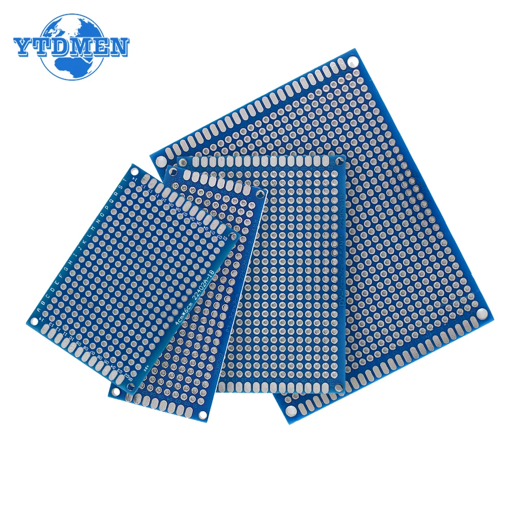 Pcb Kit Board Pcb Board 20PCS Double Sided PCB Boards 2X8 3X7 4X6 5X7cm PCB Prototype Board Kit Printed Circuit Universal for DIY Soldering Project
