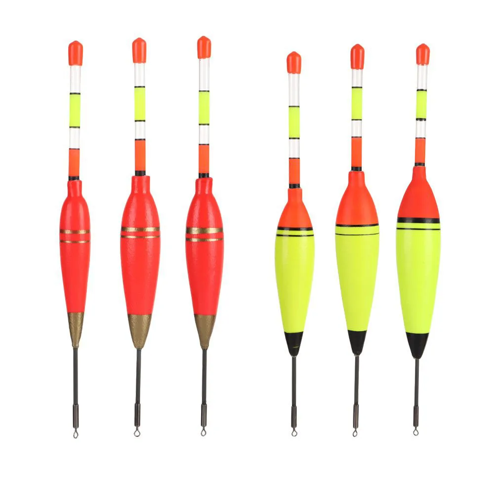 Flotteurs lumineux verticaux EVA 6g à 30g - flotteurs longs luminescents pour pêche nocturne éclairage