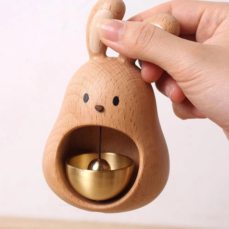 Decorative Wooden Bell, Shaped Hanging Bell, Shopkeepers Bell For Door Opening, Windows And Refrigerators
