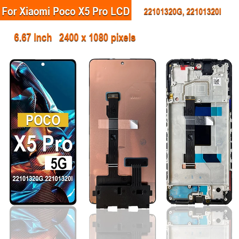 LCD DISPLAY XIAOMI POCO M4 PRO 5G 560001K16A00 BLACK ORIGINALE CON FRAME