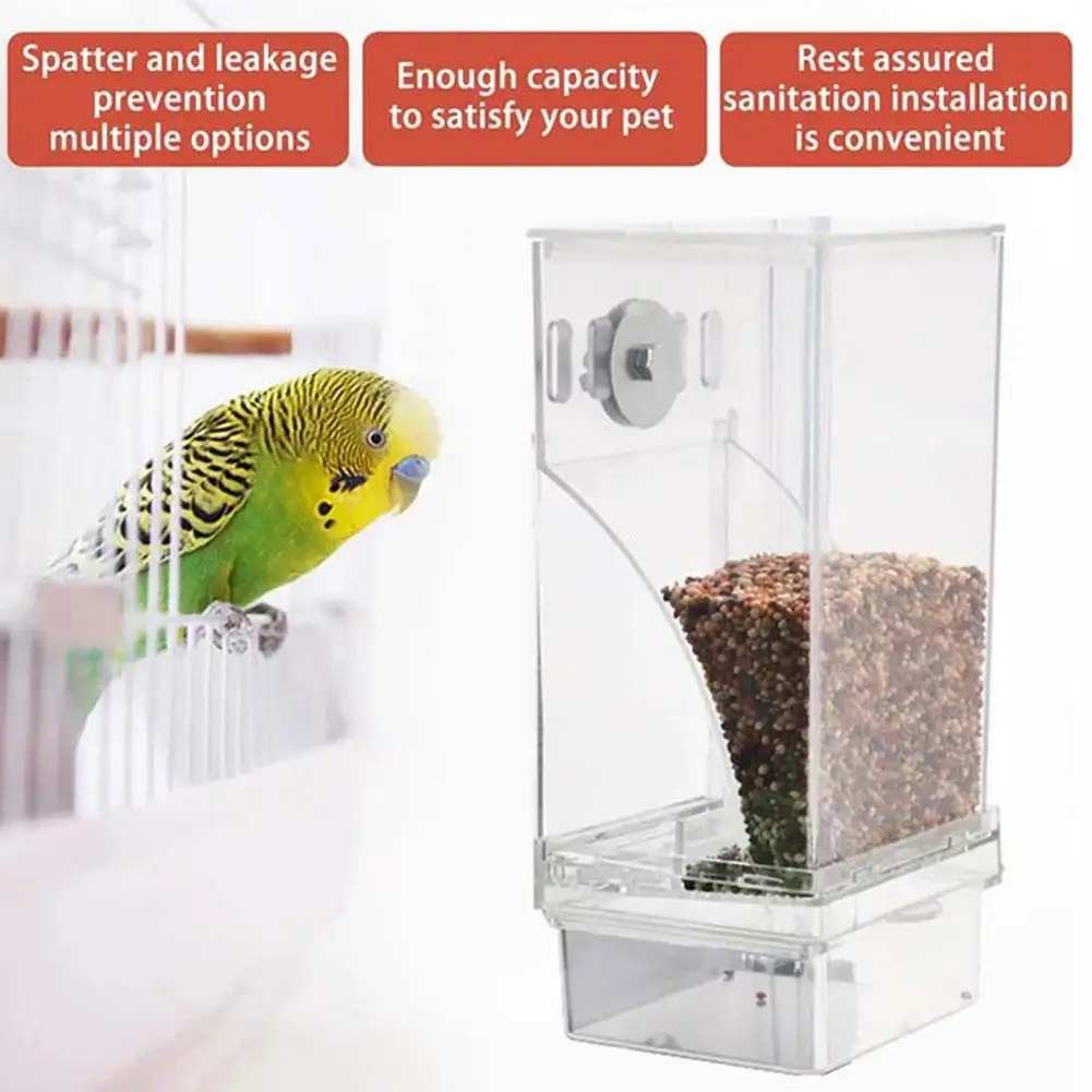 Automatic No-spill Transparent Bird Feeder