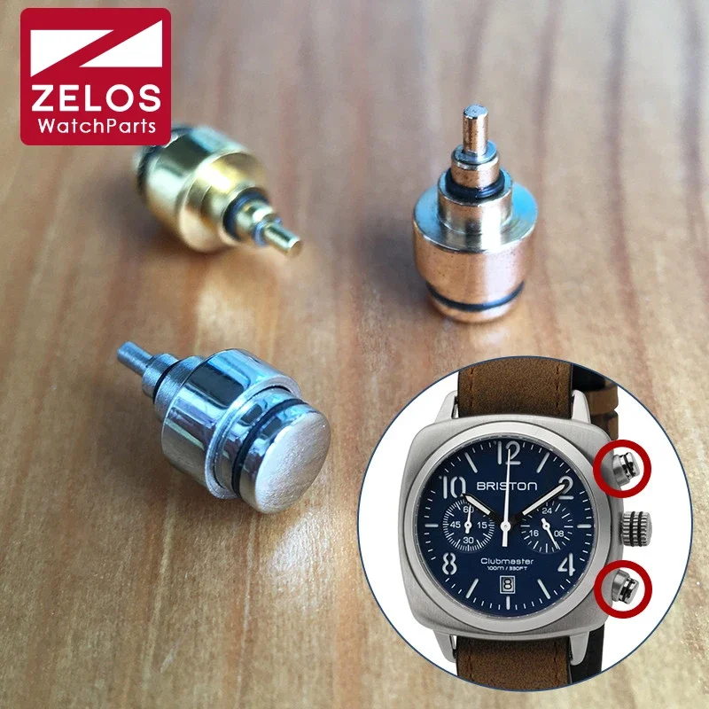 Pusher Impermeabile In Acciaio Per Orologio Cronografico Al Quarzo Briston Clubmaster Classico Da 40Mm