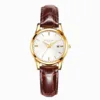CHRONOS Luxury Leather Watch for Woman Waterproof Stainless Steel Ladies Quartz Watch Dress Elegant Women Watches Fashion reloj 4