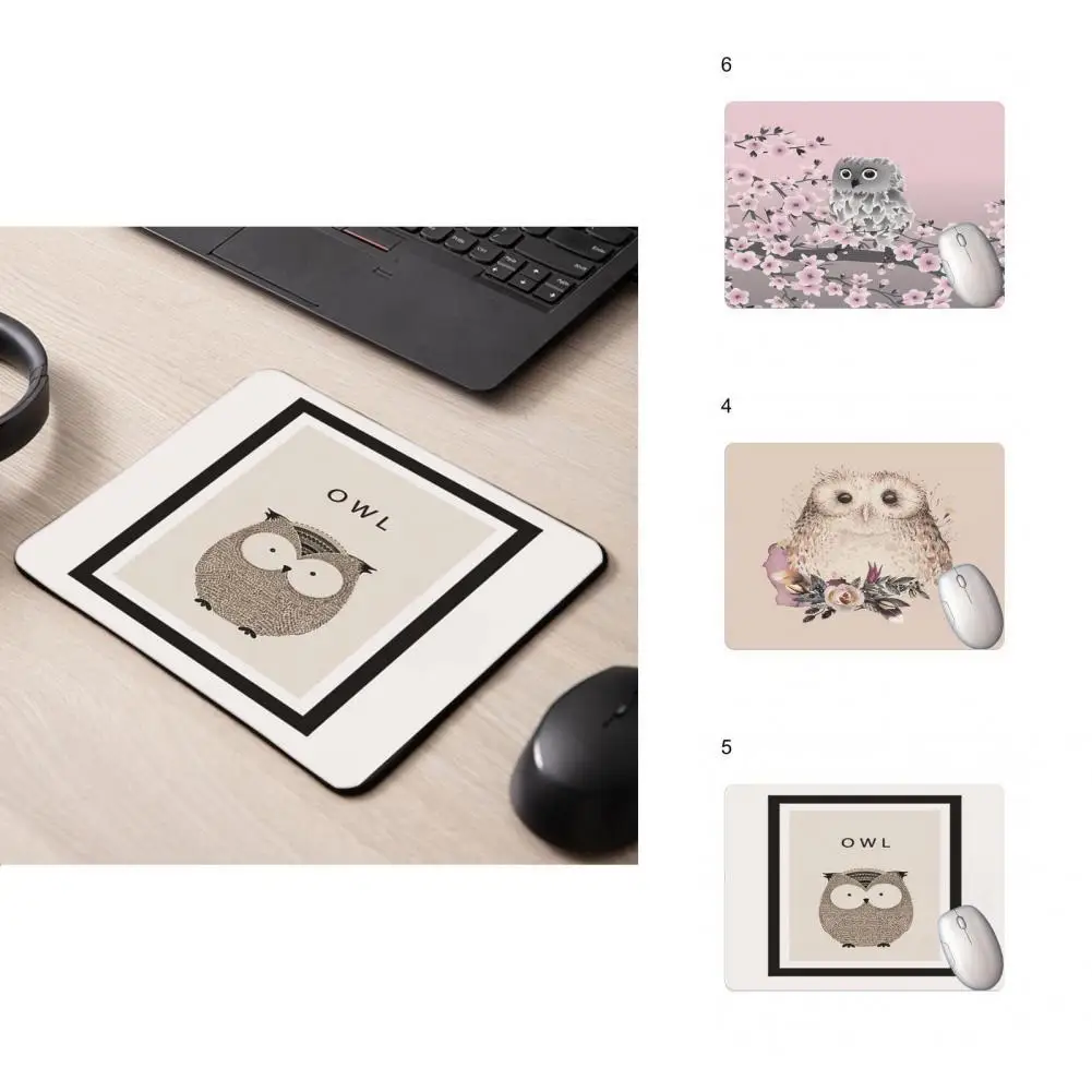 

Mouse Pad High-quality Smooth Soft Owl Watercolor Painting Mouse Wrist Support Mat for Office Mouse Mat Mouse Cushion