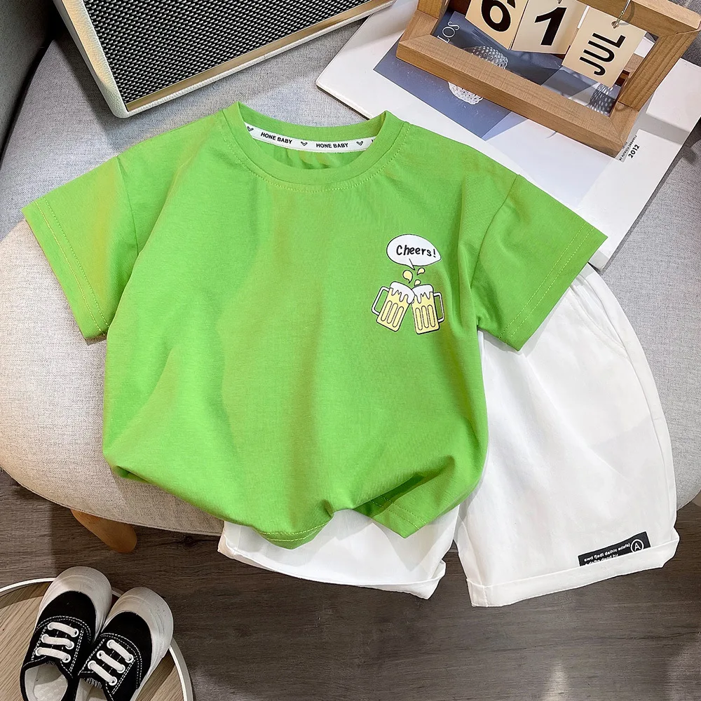

Boys Clothes Sets Summer 2024 Children Cotton T-shirts Shorts 2pcs Sports Suit For Baby Tracksuits Kids Jogging Outfits Toddler