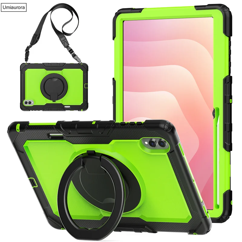 Enhanced Full Body Rugged Tablet Case with Pull Ring Stand and Shockproof Protection