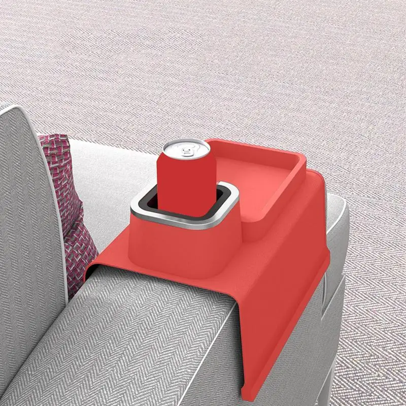 Couch Arm Tray Cup Tray Remote Control Couch Arm Organizer Anti-Spill Sofa Organizer Drinks Remotes Holder For Snacks Storage