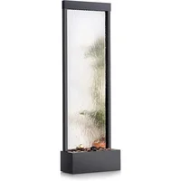 Fast Shipping.home.Mirror Waterfall Fountain with Stones and Lights -Outdoor Decor for Office, Living Room, Patio, Entryway - 72 1
