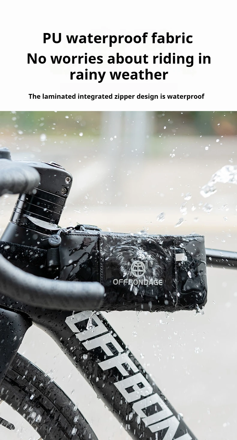 OFFBONDAGE Fahrradtasche Oberrohrtasche Seitentasche Reittrage Elektrofahrrad Radfahren Rennrad Mountainbike Fahrradzubehör – Detail 6