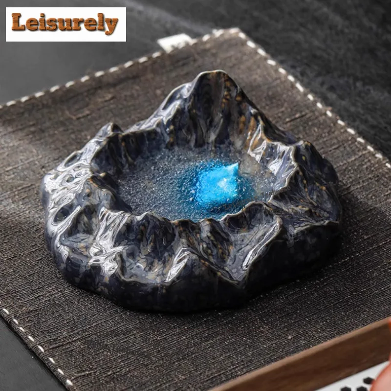 Wanli Mountains And Rivers Starry Sky Ashtray Traditional Smoking Steamers Ash Tray Weed Smoking Teaset Gift Accessories Craft
