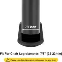 4/24pcs Round Chair Leg End Caps PVC Anti-Slip Furniture Leg Covers Black Floor Protector Anti-Scratch Rubber Table Toe Tips 4