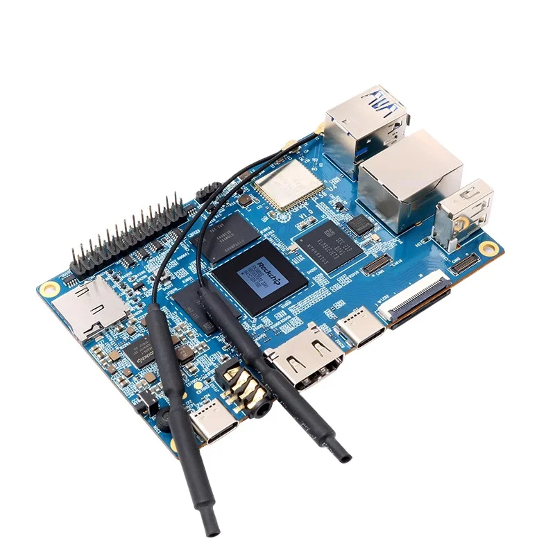 오렌지 파이 5B 락칩 RK3588S 16GB 램 128GB EMMC 개발 보드 PCIe SSD 확장 WiFi6 BT5.0 지원 우분투 데비안