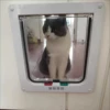 Cat Dog Door Flap Extra with 4 Way Locking Security Flap Door Weatherproof Pet Door Kit for Dog Cat Kitten Puppy Safety