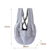 Comfort Pet Dog Backpack Bag Kitten Carrier Outdoor Travel Breathable Cross Design Chest Backpack Bag Pet Supplies 3