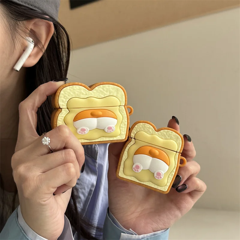

Applicable To Airpods 123 Pro 2 Cartoon Case Corgi's Silicone Anime Headset Case Applicable to Apple Airpods Accessories
