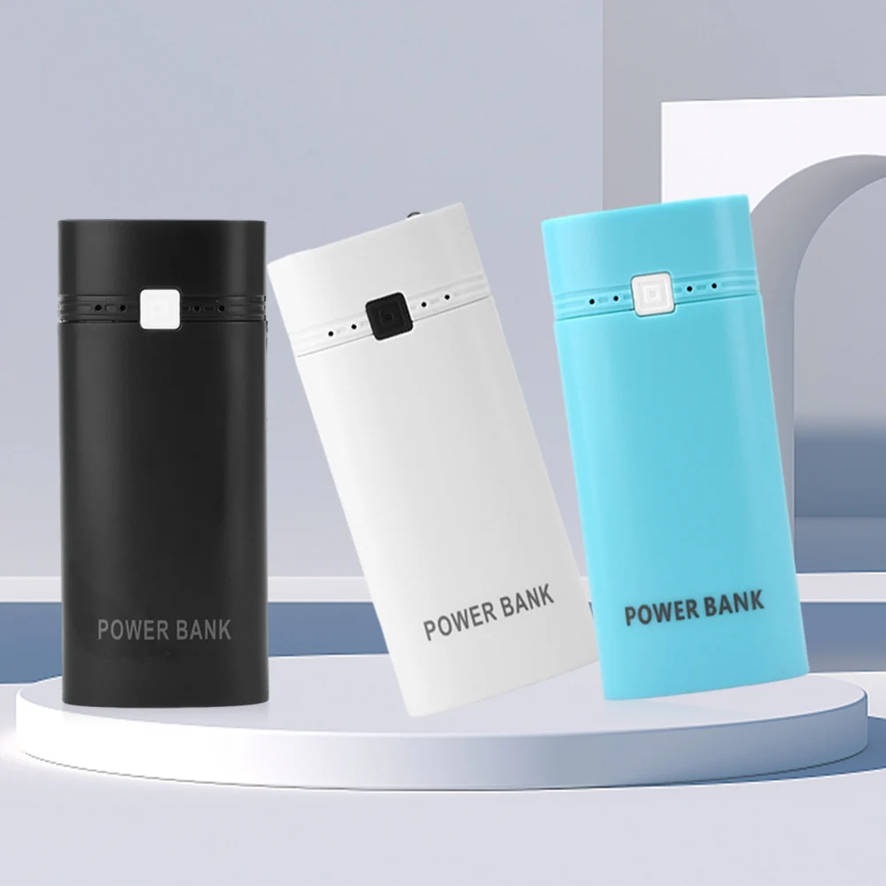 Taşınabilir Güç Bankası Kutusu 18650 Pil İçin DIY Mobil Depolama Kutusu 5V USB Şarj Cihazı Telefon Elektronik Cihazlar İçin Mobil Şarj