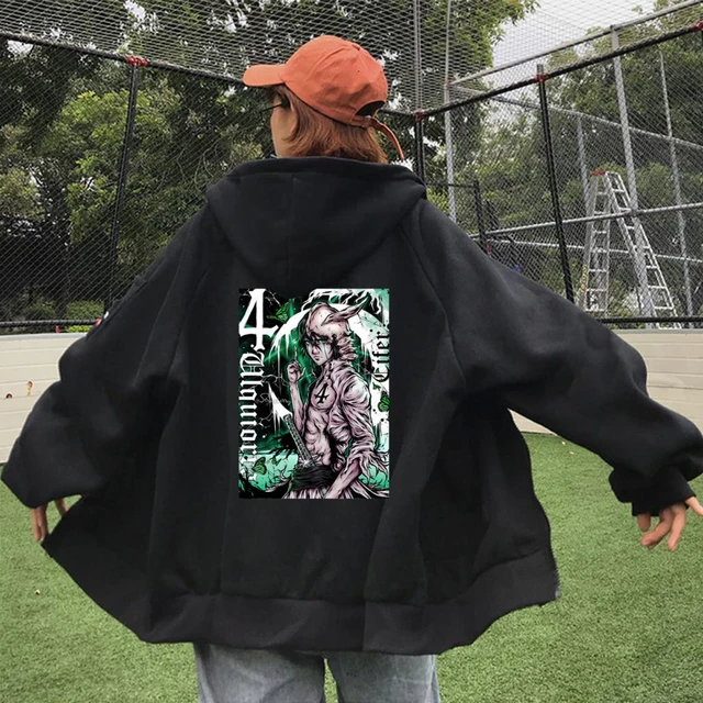 BLEACH Cifer Ulquiorra Zipper Hoodies Cool Manga Print Autumn Winter Street  Hoody Men Women Loose Soft Zip-up Jacket Coats - AliExpress