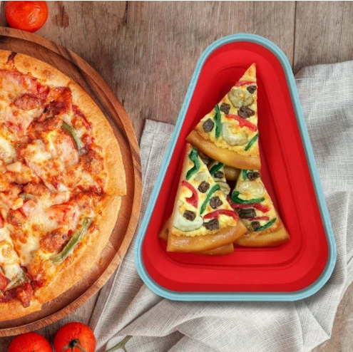 1pc Pizza Storage Container, Collapsible Pizza Slice Container