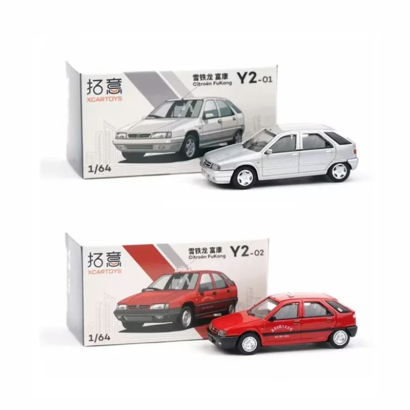 XCarToys-Citroen ZX Fukang Vermelho Diecast Modelo Carro, 1:64