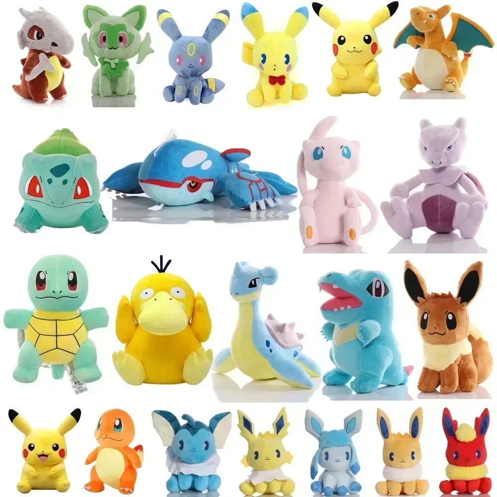 20CM Pokemon Plush Pikachu Dolls Kawaii Anime Pok&eacute;mon Pichu Short Stuffed Toys Cute Cartoon TOMY Pokmon Children Birthday Gift