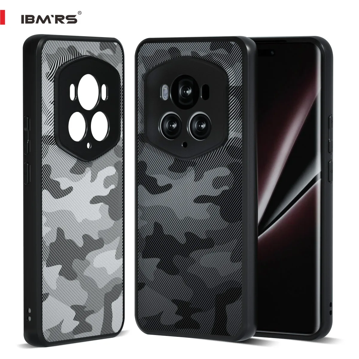Shockproof Military-Grade Black Camo Phone Case