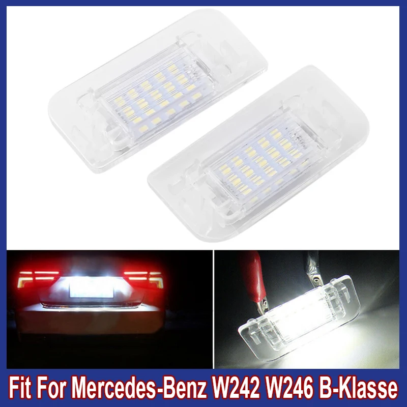 2 шт. светодиодные лампы для заднего номерного знака Mercedes-Benz W242 W246 B-klase A2468201566 12 В |
