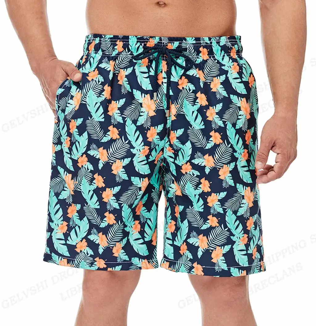 Men\'s Swimwear 3d Print Floral Flags Men Summer Sports Swimming And Surfing Beach Trousers Quad Quick Dry Retro Beach Shorts