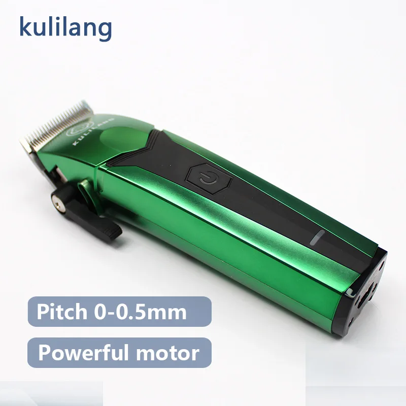 Cordless Oil Push Electric Scissors Professional Men High Power High Quality Barbershop Hair Salon Hair Clipper Trimmer Shaver 2
