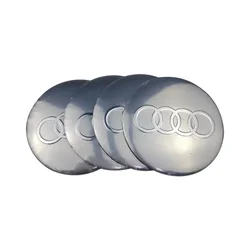 Premium Car Wheel Center Hub Cap Badge Logo Stickers (Set of 4) - 56MM (F)