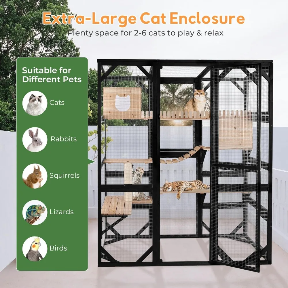 Large Cat Catio Outdoor Window Enclosure 2