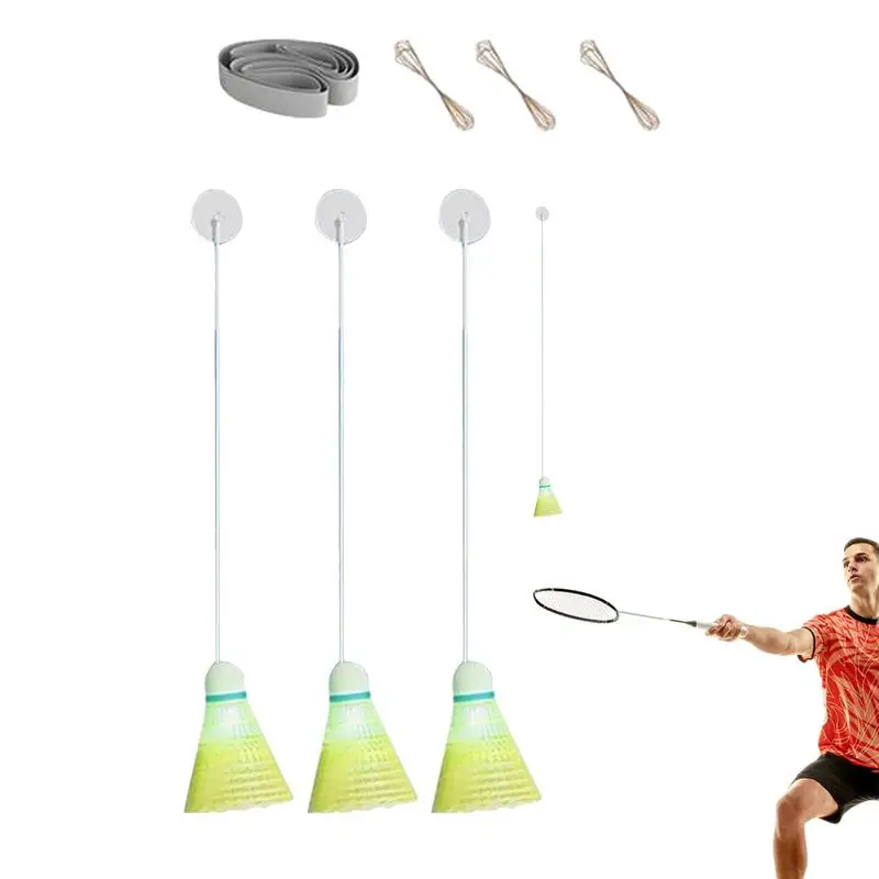 

Self-Adhesive Elastic Badminton Trainer Set, Solo Badminton Training tool Badminton Single Player Rebound Practice Swing Adult