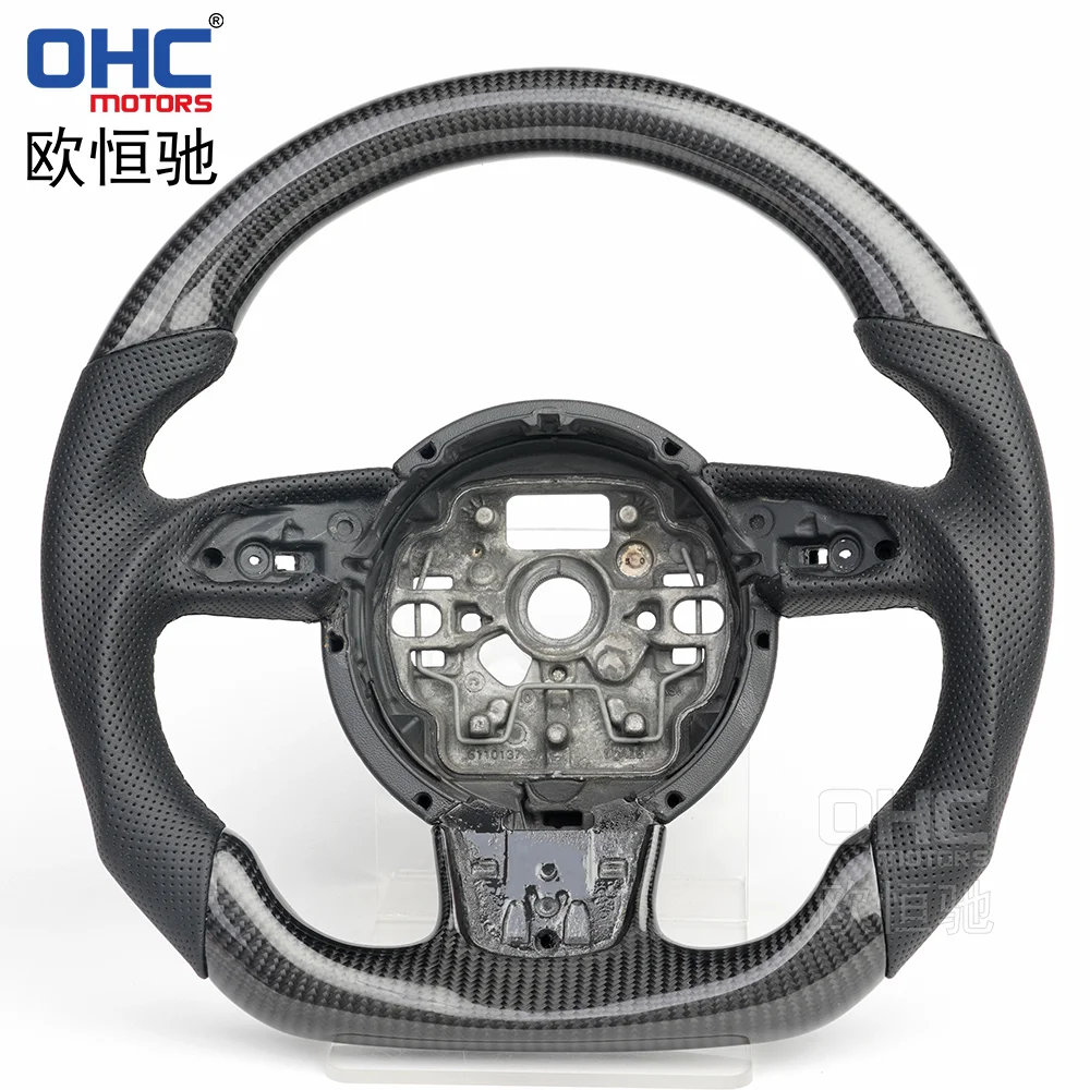 

Au-di Car Steering Wheel Fit For audis A3 A4 A5 B8 A6 Q5 Q7 2012 to 2016 100% Real Carbon Fiber Steering Wheel ohc motors