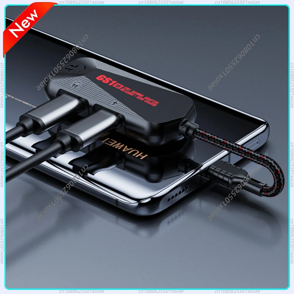 3-in-1 모바일 게임용 사운드 카드 Type-C  3.5mm 게임용 사운드 카드 6..