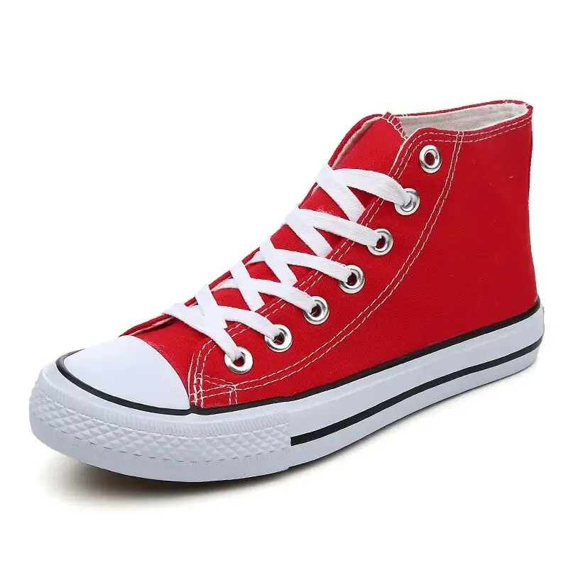 Casual Shoes 1pc Unisex Comfort Breathable Vulcanization Lace-Up Canvas High Top