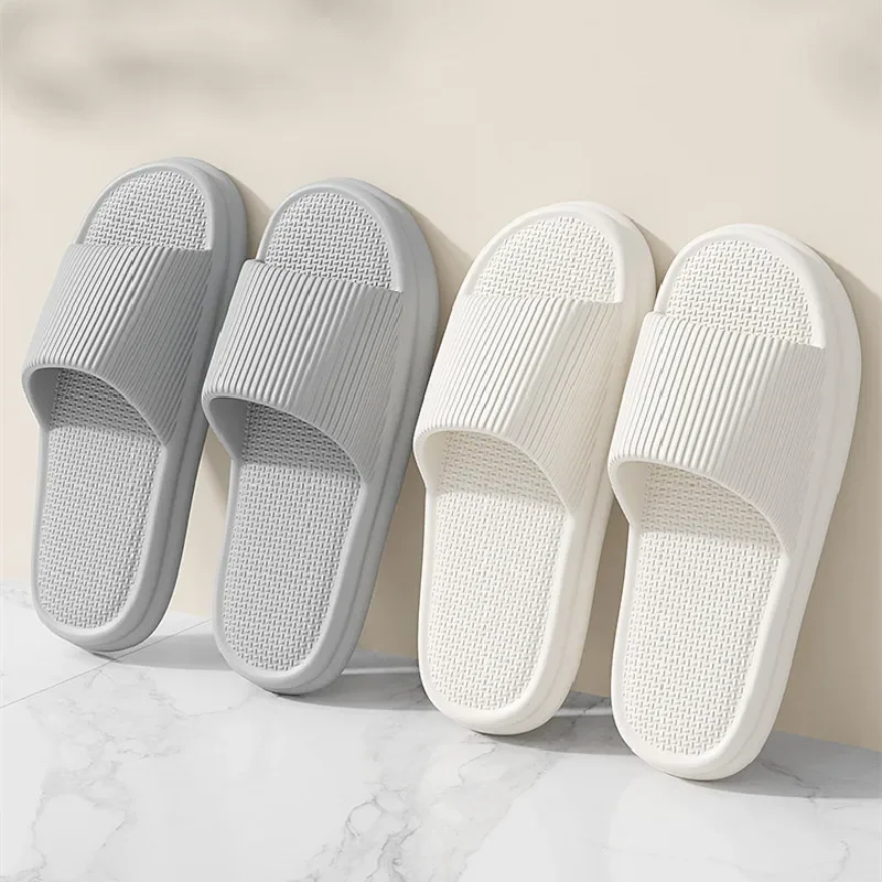 Men & Women Big Size 36-47 Slippers, Soft EVA Flip Flops, Anti-Slip Beach Sandals, Comfortable Indoor/Outdoor Slides for Couples