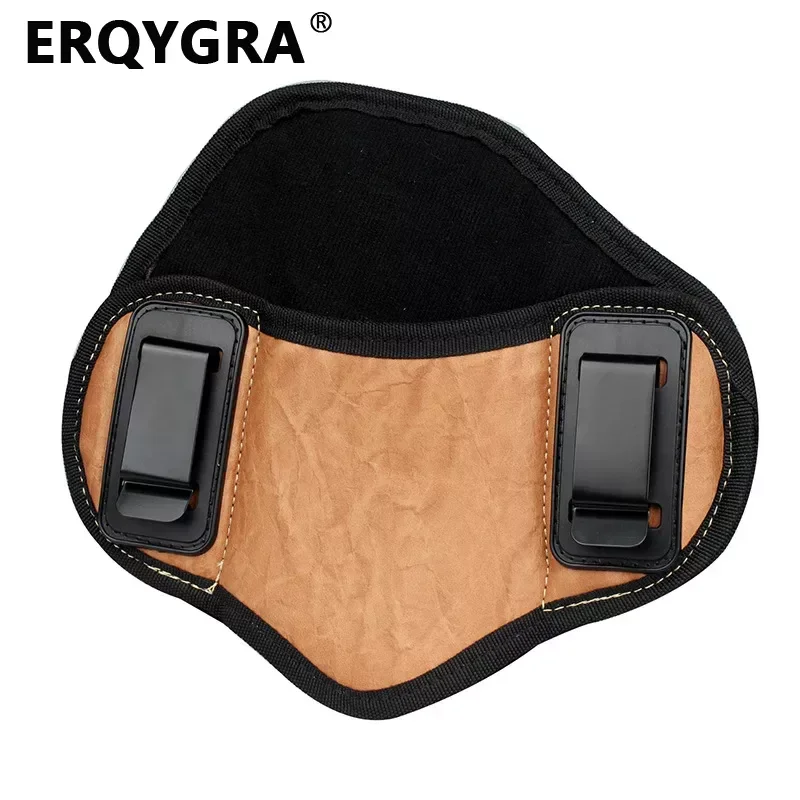 

ERQYGRA Molle Hunting Pouches System Accessories Waist Bag Universal Tactical Leather Holster Concealed Metal Clip IWB Glock G17