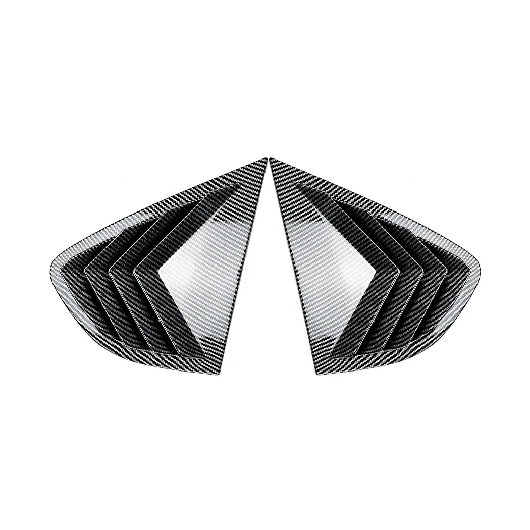 BMW X4 F26 2014-2018 리어 윈도우 사이드 루버 셔터 트림 커버 카본 파이버 룩/글로스 블랙 테일 윈드실드 블라인드 적용