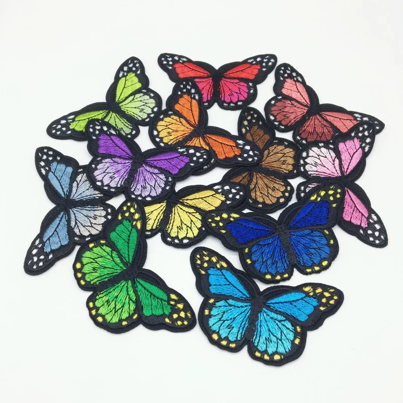 Embroidered Patch 12pcs Embroideried Iron On Patches Daisy Sunflower Bee Butterfly Animal Patch Applique Repair for Jeans Hats Bags Clothing