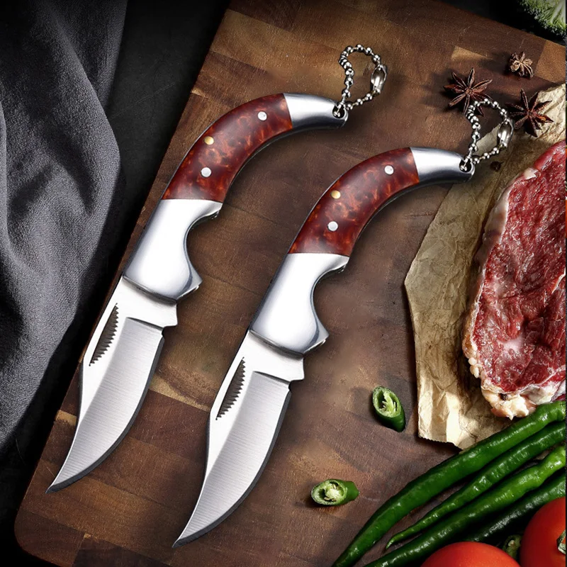 kitchen knife folding knife utility slicing knives meat BBQ fruit boning knife fish filleting kitchen knives cooking cleaver stainless steel