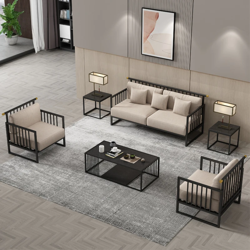 Nordic Leather Office Sofas Chaise Luxury Individual Sleeper Accent Lounge Office Sofas Sectional Bureau Meuble Furniture