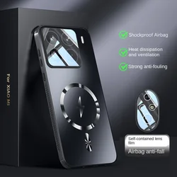 Magnetic Heat Dissipation Shockproof Matte Case with Full Cover and Magsafe Compatibility for Xiaomi 13 Pro (Black)