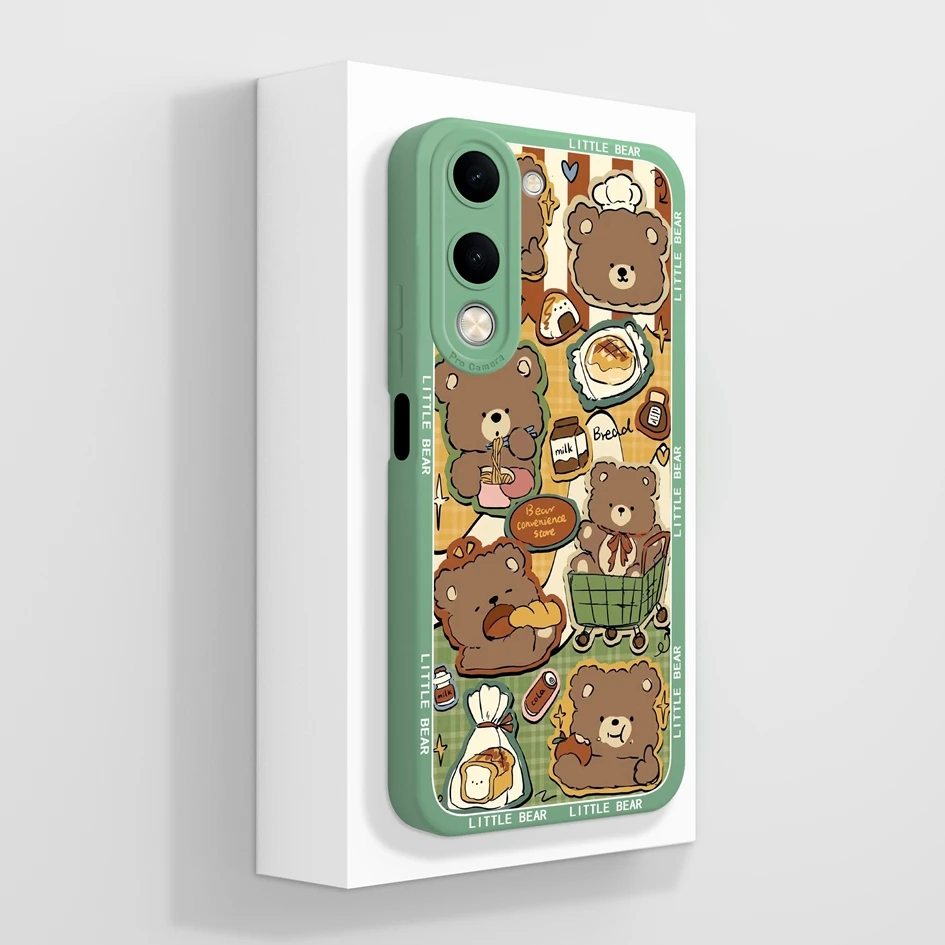 Cute Animal Pattern Slim Silicone Anti-Drop Phone Case - Durable Back Cover and Bumper Protection