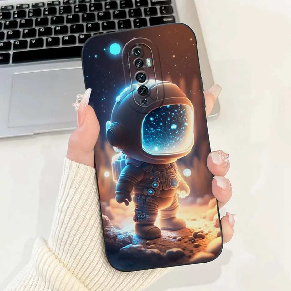 Cute Cartoon Soft Silicone Lens Protective Phone Case