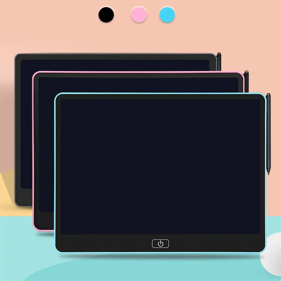 어린이 친화적 단색 LCD 필기 태블릿, 친환경 드로잉 및 학습 패드, 생일 및 명절 선물에 이상적, 16 인치
