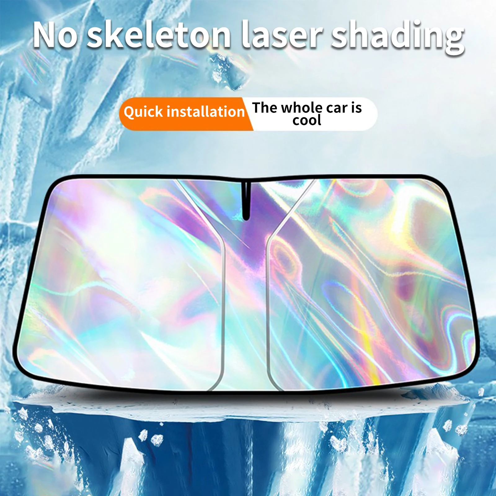 Foldable Sunshade Car Windshield Sun Visor UV Protection Auto Sun Block Front Window Shield with Storage Bag Summer Travel Gift