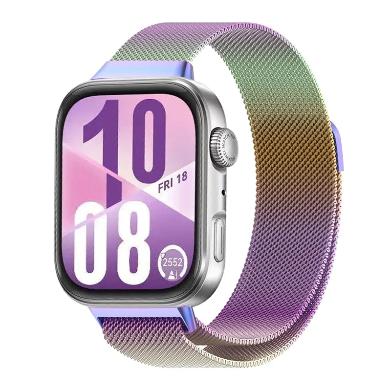 حزام معدني بحلقة ميلانو لساعة Huawei Watch Fit 4/3...