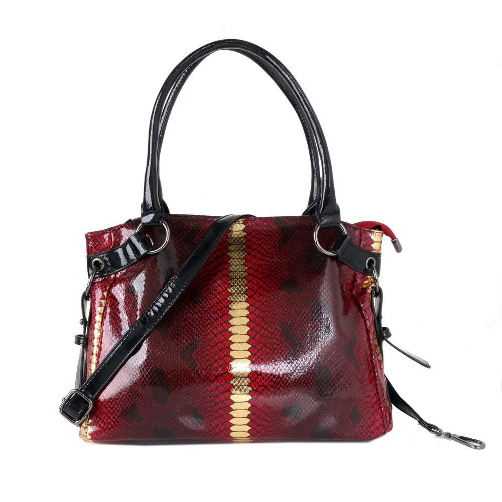 

New 2024 Women Genuine Leather Shoulder Messenger Clutch Luxury Serpentine cross over shoulder Purses And Handbags